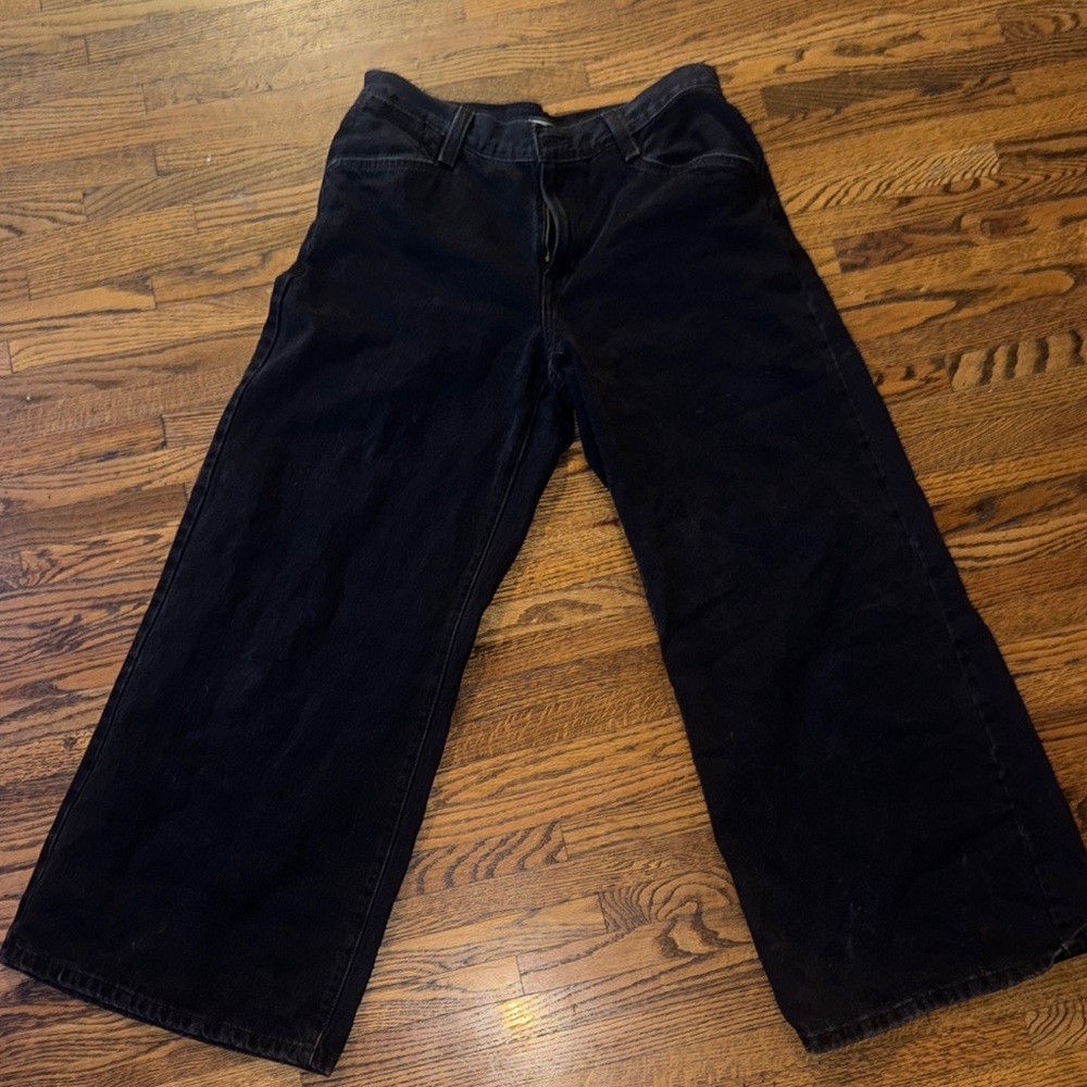 Levi Black Wide-Leg Jeans